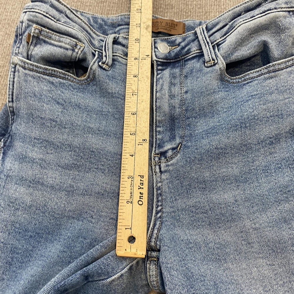 Judy Blue Wide Leg Jeans Womens 7/28 Blue Med Wash High Rise Stretch JB88766MD - Picture 9 of 13